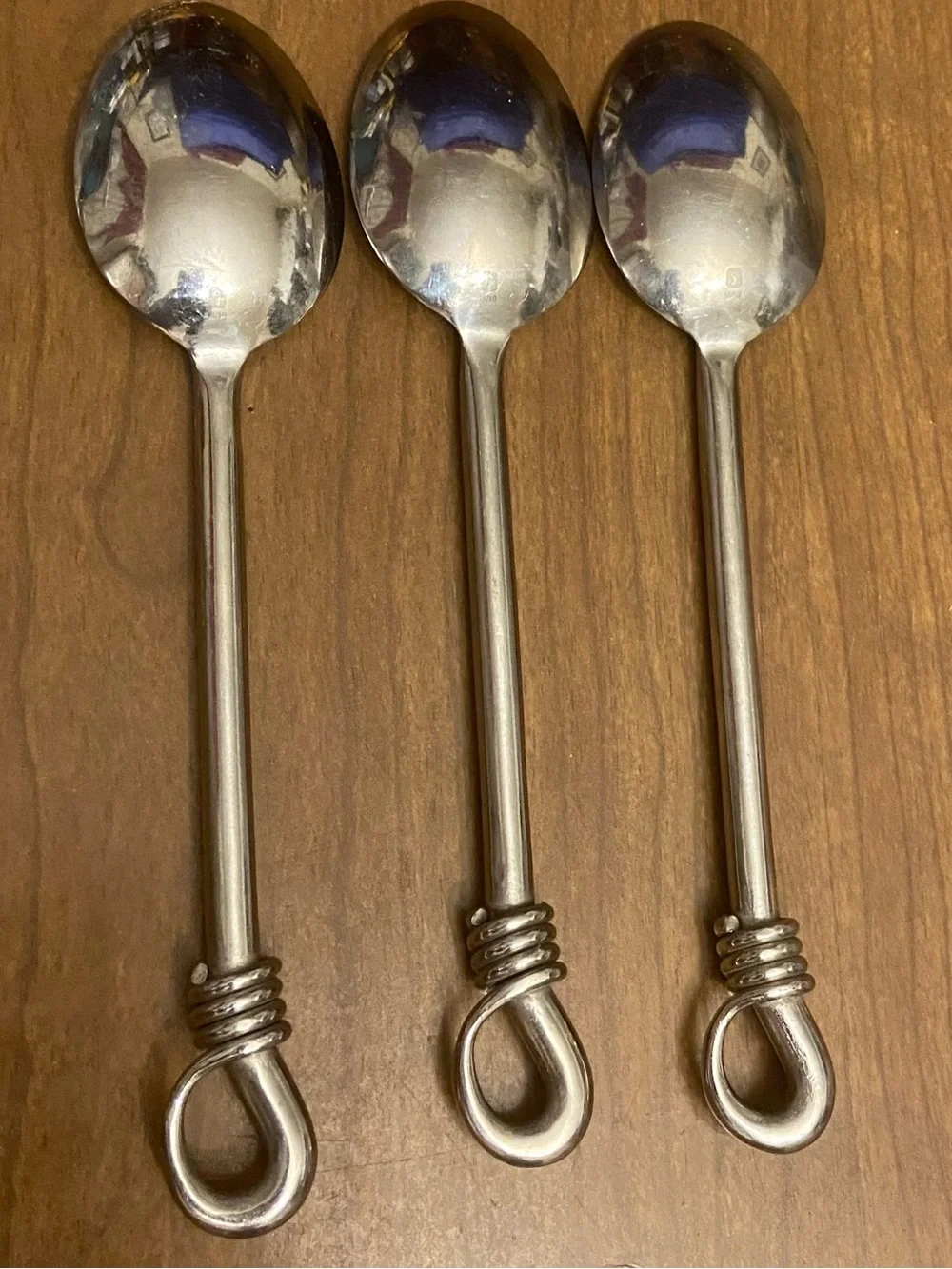 Gourmet Settings Spartan Twist 18/10 Stainless Steel Dinner Spoons - Set of 3